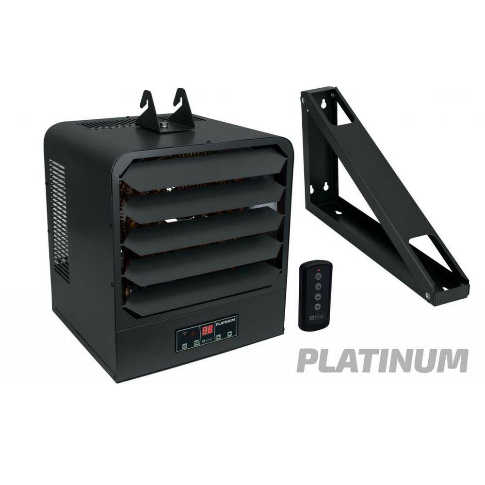 King Electric KB 208-Volt 7.5 kW 1-3 pH Platinum Unit Heater with Bracket,  Remote Control KB2007-3MP-P - The Home Depot