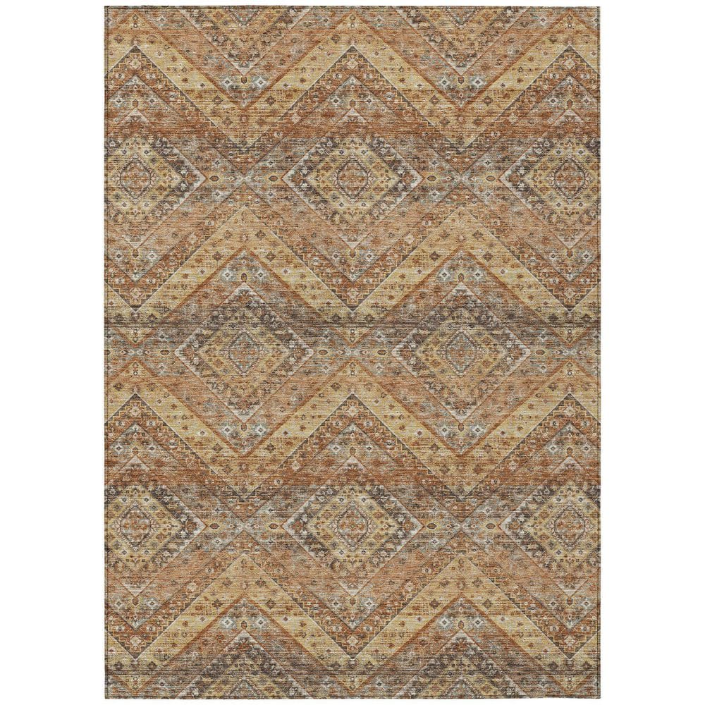 Chantille Machine Washable Indoor/Outdoor Abstract ACN2699 Paprika 9 ft. x 12 ft. Area Rug price history on PriceWatchPro