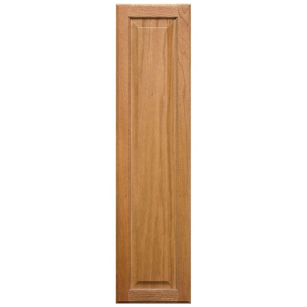 Hampton 10 in. W x 39.75 in. H Wall Cabinet Decorative End Panel in Medium Oak