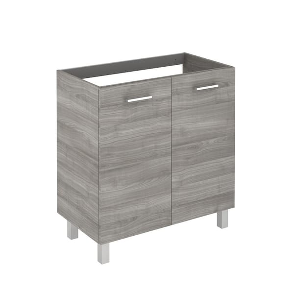 WS Bath Collections Logic 31.5 in. W x 18.0 in. D x 32.5 in. H Bath Vanity Cabinet Only in Sandy Grey