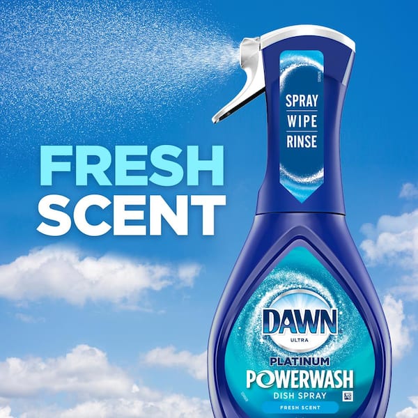 Dawn Free & Clear Powerwash Dish Soap Spray, Pear Scent, 16 oz