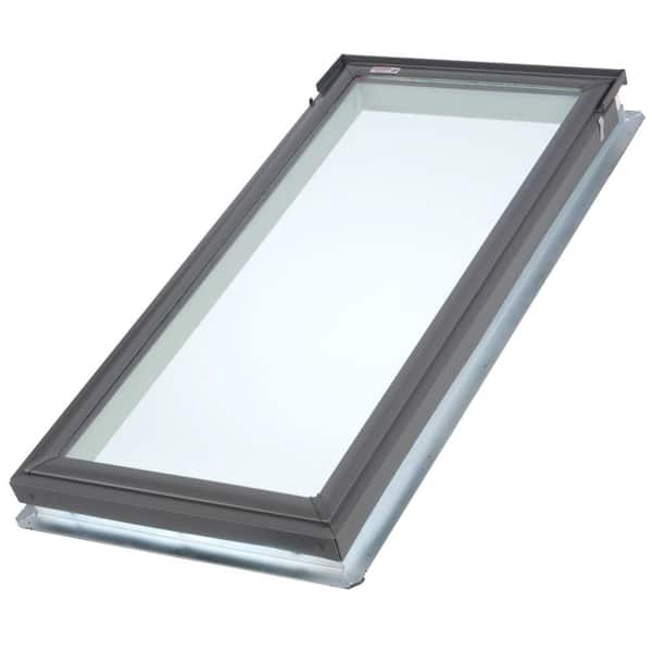 VELUX Truss Series 22-1/2 in. x 45-3/4 in. Laminated Low-E3 Glass Fixed Deck-Mount Skylight with EDL Flashing