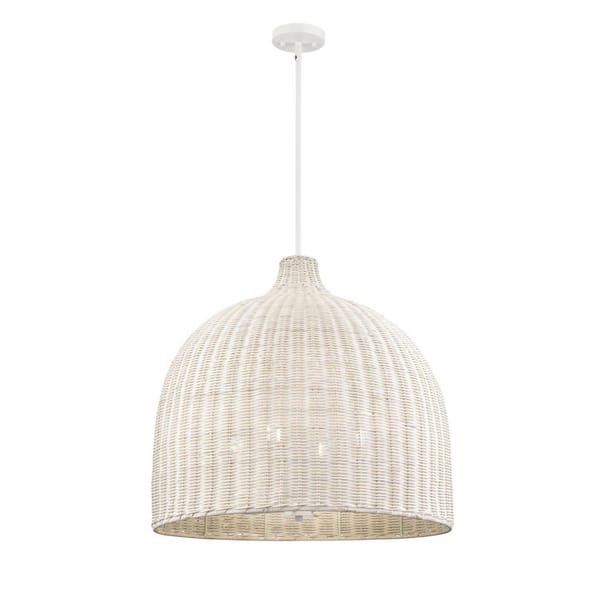 Elise 24.25 in. Wide 4-Light Pendant-Matte White