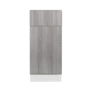 Valencia Assembled 9-in. W x 24-in. D x 34.5-in. H in Misty Gray Plywood Assembled Base Kitchen Cabinet
