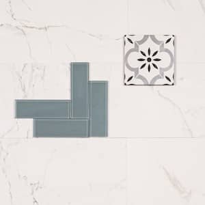 Take Home Tile Sample - Azilia Encaustic Porcelain 4 in. x 4 in. Mixed Floor and Wall Tile Kit