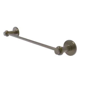 Mercury Collection 24 in. Towel Bar with Twisted Accent in Antique Brass