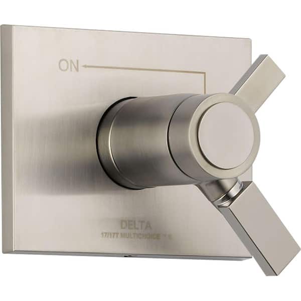 Delta Vero TempAssure 17T Series 1-Handle Volume and Temperature Control Valve Trim Kit Only in Stainless (Valve Not Included)