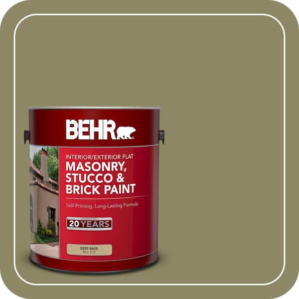 1 gal. #PPU9-23 Oregano Spice Flat Interior/Exterior Masonry, Stucco and Brick Paint
