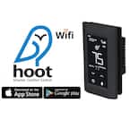 Hoot WiFi Line Voltage Programmable Thermostat, 120/208/240V, Double Pole