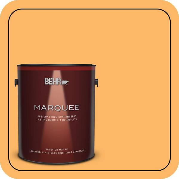 BEHR MARQUEE 1 gal. Home Decorators Collection #HDC-SM14-11 Yellow Polka Dot Matte Interior Paint & Primer