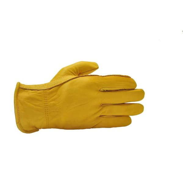 9 Pairs Plainsman Premium Goatskin Cabretta Brown Leather Gloves Sm-XL NEW 