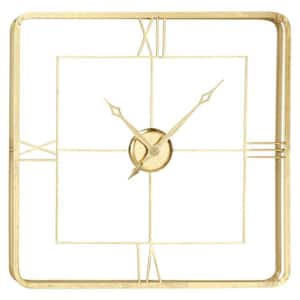 Gold Metal Glam Wall Clock