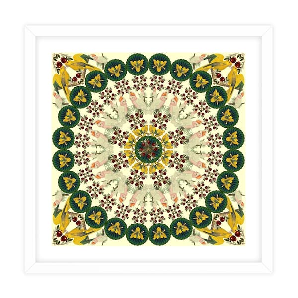 Unbranded Nature Kaleidoscopes Framed Animal Art Print 18 in. x 18 in.