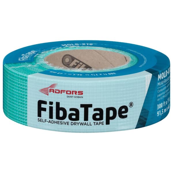 FibaTape Mold-X10 1-7/8 in. x 300 ft. Self-Adhesive Mesh Drywall Joint Tape