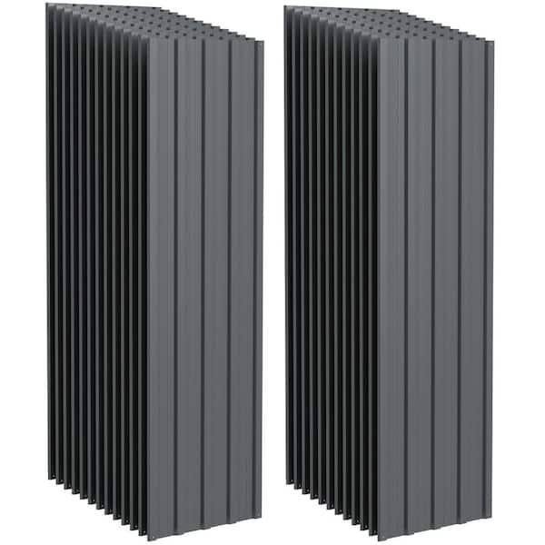 5 ft. x 1.4 ft. Corrugated 30-Gauge Galvanized Steel Roof Panels Roofing Sheets in Gray (25-Pack)