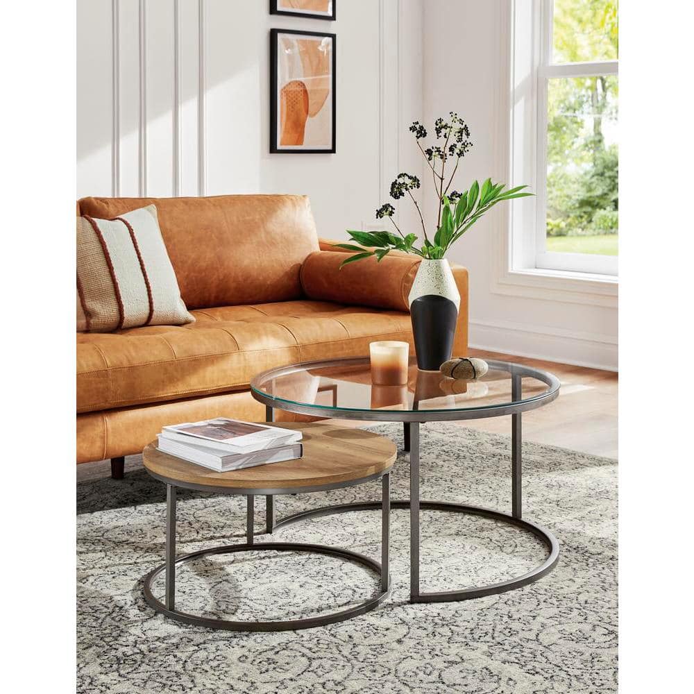 Gena Light Gray 9' x 12' Synthetic Medallion Area Rug