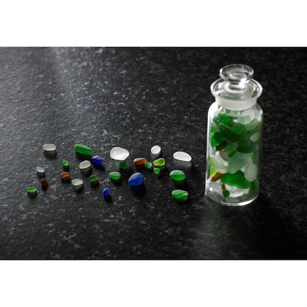 5 in. x 3 in. Laminate Sheet Sample in Labrador Granite with Etchings Finish