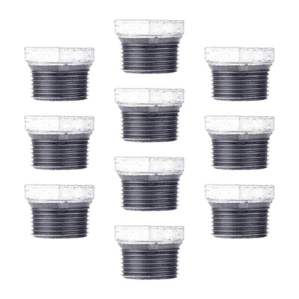 PIPE DECOR 1/2 in. x 3/8 in. Galvanized Iron Bushing (10-Pack)
