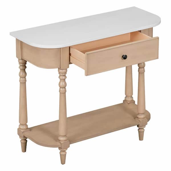 36 in. W x 14 in. D x 30 in. H Bathroom Beige Linen Cabinet