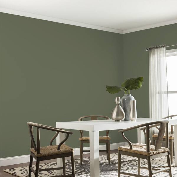 Glidden Premium 1 gal. PPG1126-7 All About Olive Satin Interior
