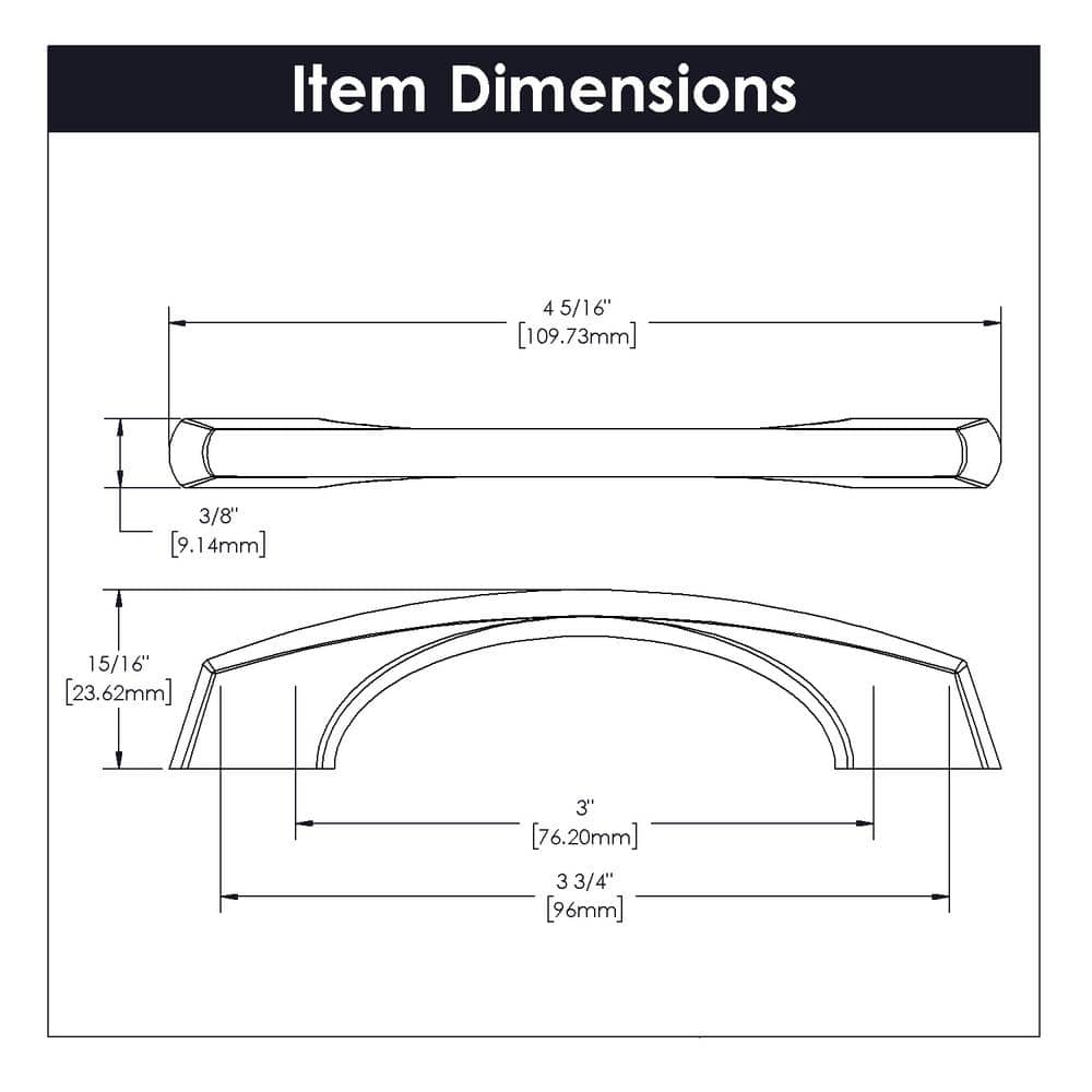 Stainless Steel Modern Kitchen Cabinet Handles 10-Pack