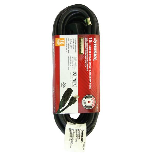 Unbranded 15 ft. 16/3 3-Outlet Extension Cord
