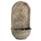 Messina Florentine Stone Electric Powered Wall Fountain