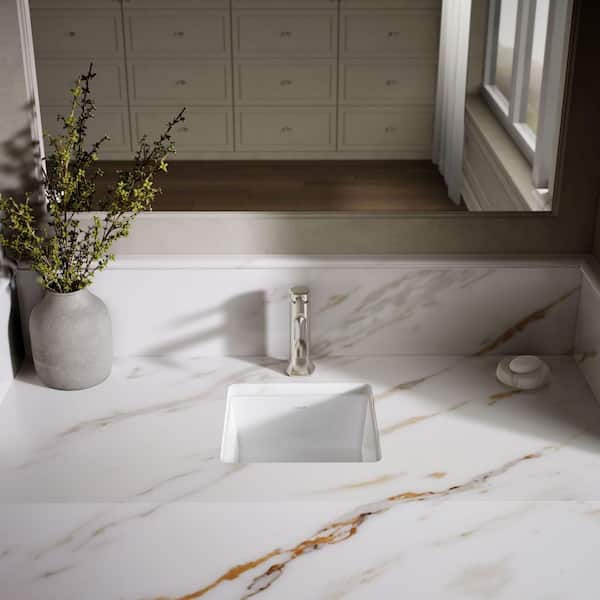 KOHLER Verticyl 13.1x13.25in. Undermount Bathroom Sink in White