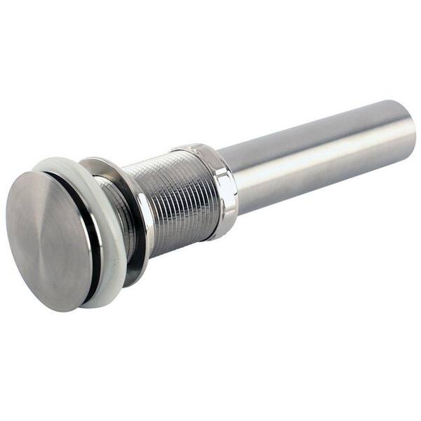 Kingston Brass Push Pop-Up Bath Drain without Overflow in Satin Nickel