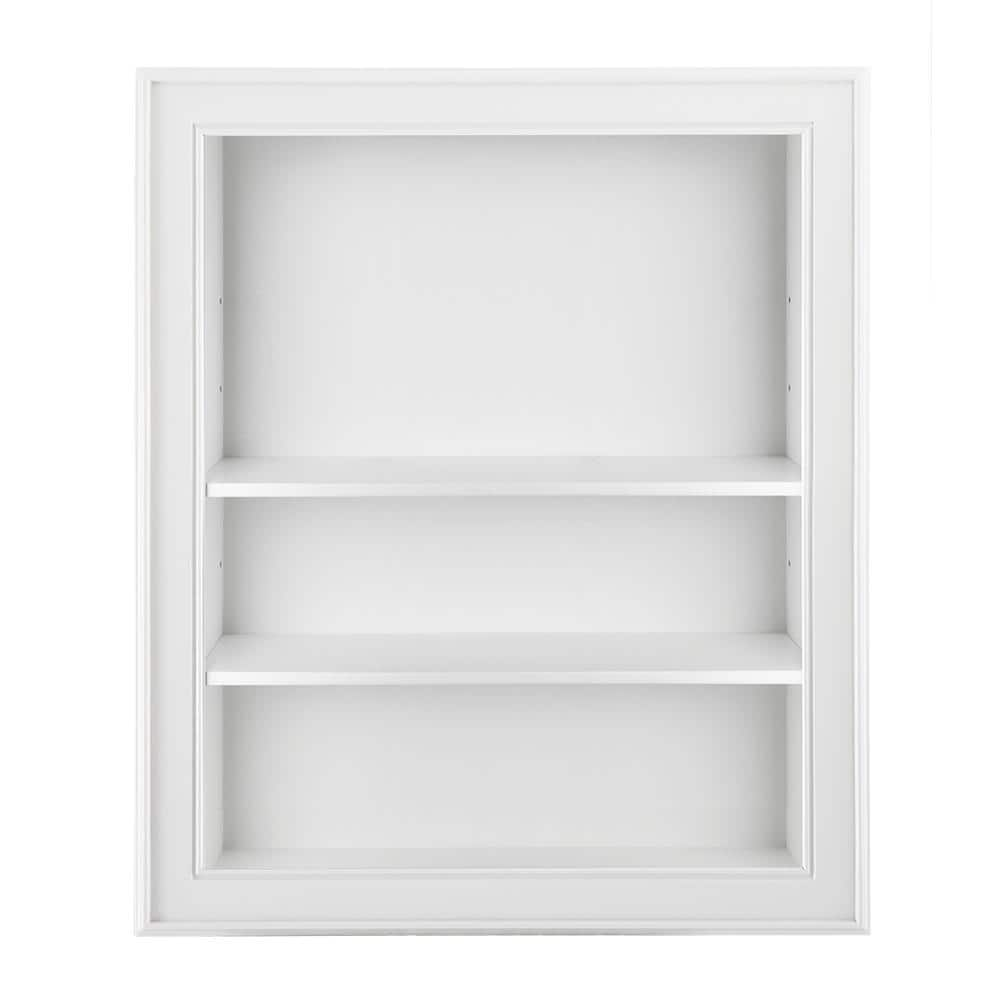 Home Decorators Collection Gazette 18-1/2 in. W Wall Shelf in White ...