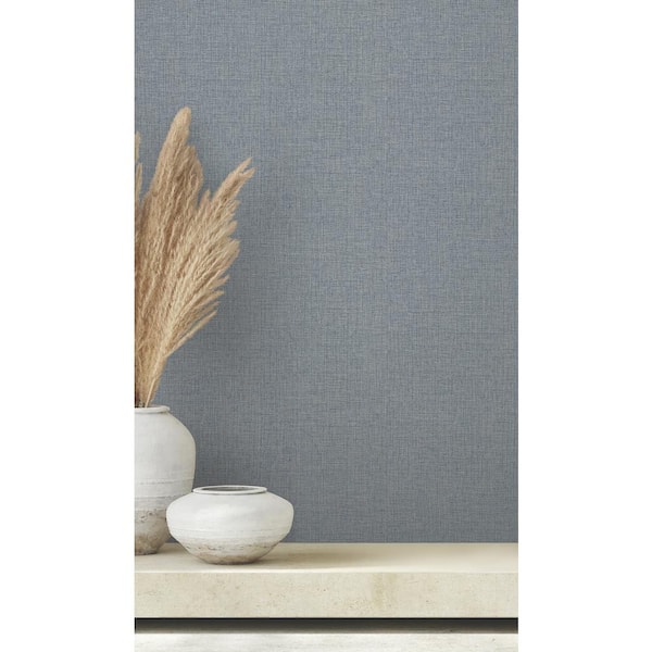 Clarkson Sky Blue Woven Wallpaper