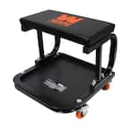 250 lbs. Capacity Rolling Mechanic Seat with Onboard Storage