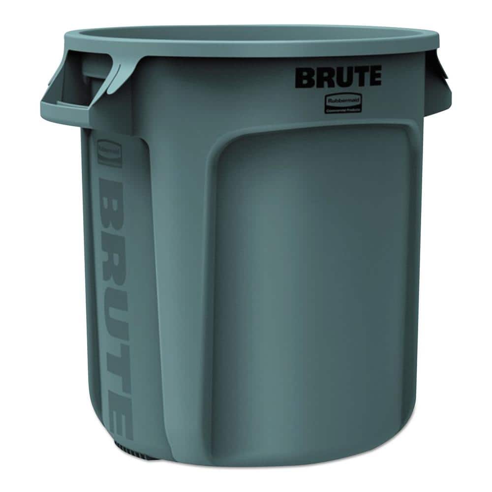 Rubbermaid Commercial Products Brute 20 Gal. Yellow Plastic Round Trash Can  RCP2620YEL - The Home Depot