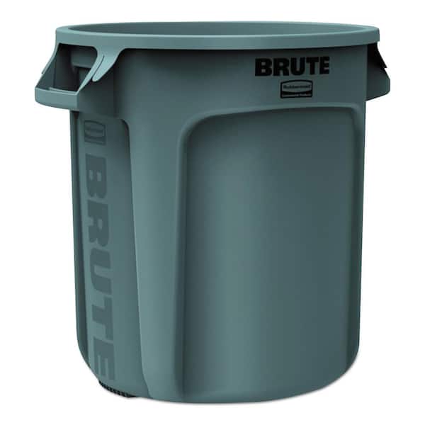 10 Gallon Heavy Duty Plastic Round Commercial Trash Can & Lid