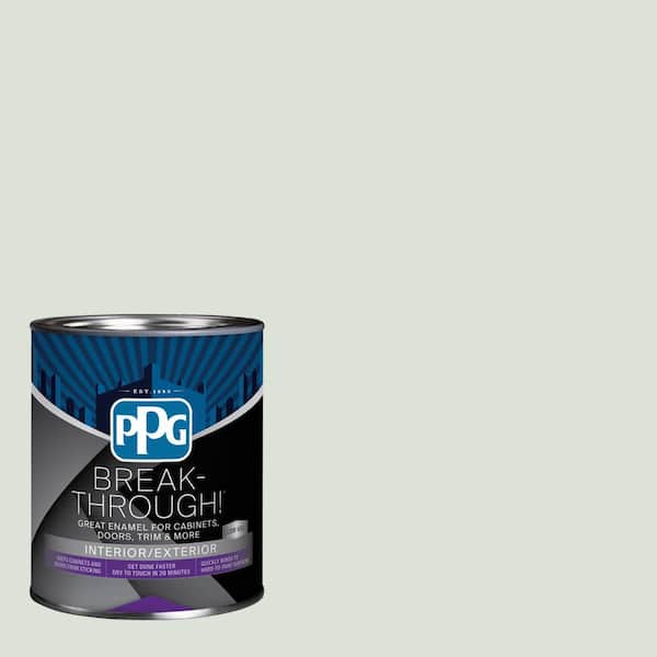 Break-Through! 1 qt. PPG1033-1 Salty Breeze Semi-Gloss Door, Trim & Cabinet Paint