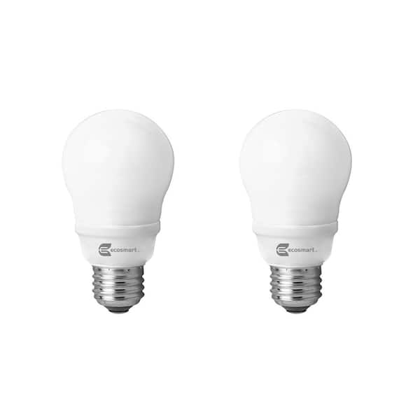 12-Pack Soft White Ecosmart 60W Equivalent 2700K Spiral CFL Light Bulb 