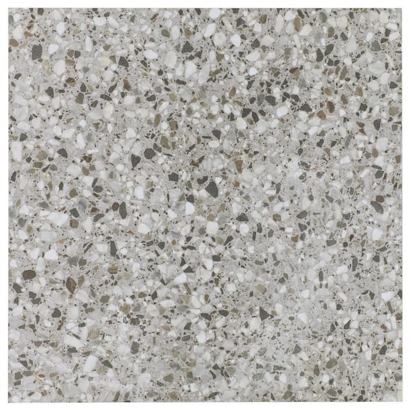 Ivy Hill Tile Fusion Hex Slate Terrazzo 9.13 in. x 10.51 in