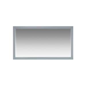 56 in. W x 31.5 in. H Tricorn Black Finish Mirror, Rectangular, Frameless, Wall Mounted Bathroom Vanity Mirror