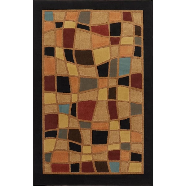 Home Dynamix Catalina Black 8 ft. x 10 ft. Indoor Area Rug