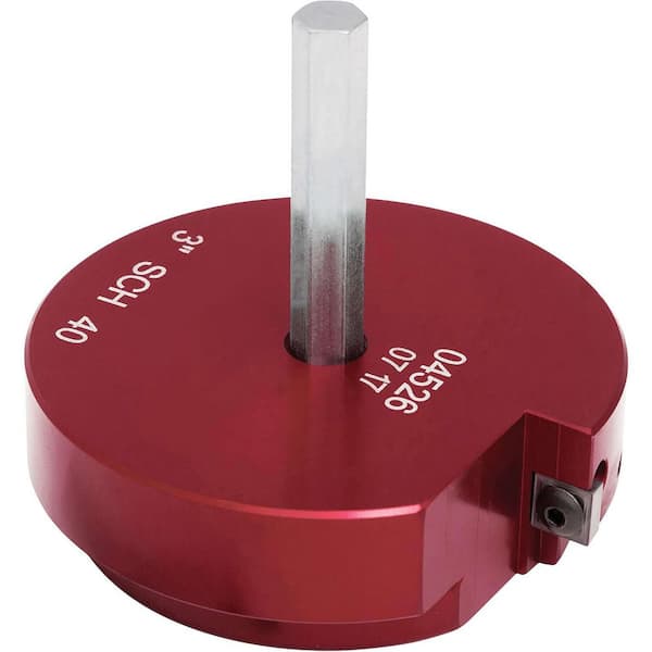 Unbranded 3-Inch Plastic Pipe Fitting Reamer Tool with 4-Sided Carbide Insert for PVC CPVC ABS Fittings (1-Pack)