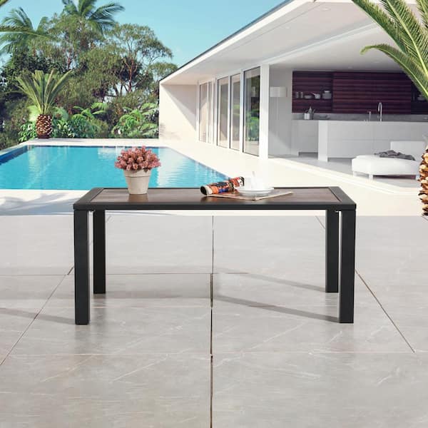 Patio Festival 1-Piece Metal Outdoor Coffee Table