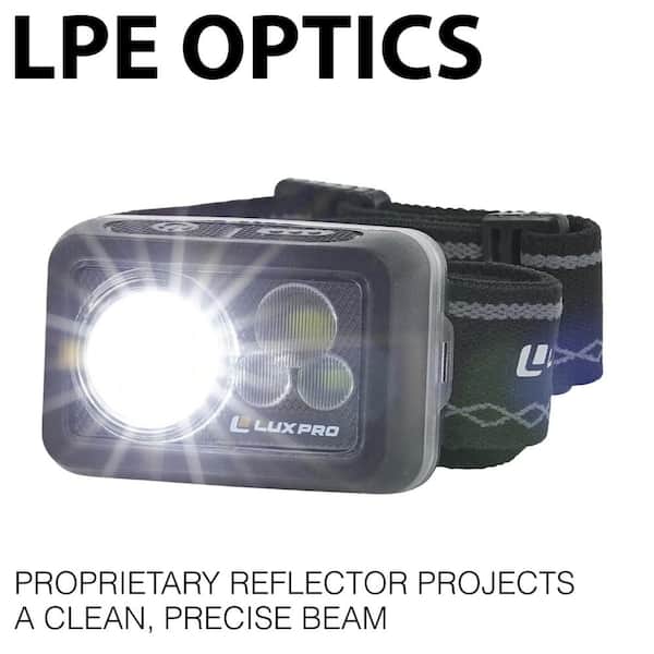 LUXPRO 防水IPX7LEDヘッドランプLP740（PACK740） LUXPRO Pack740 Waterproof Multi-Color LED Headlamp LP740 - The