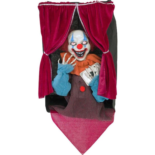 Haunted Hill Farm 27 in. Touch Activated Animatronic Clown