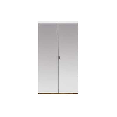 Mirror 30 X 80 Bifold Doors Closet The Home Depot X 80 Bifold Doors Closet, Bi Fold Mirror Closet Doors 30 X 80