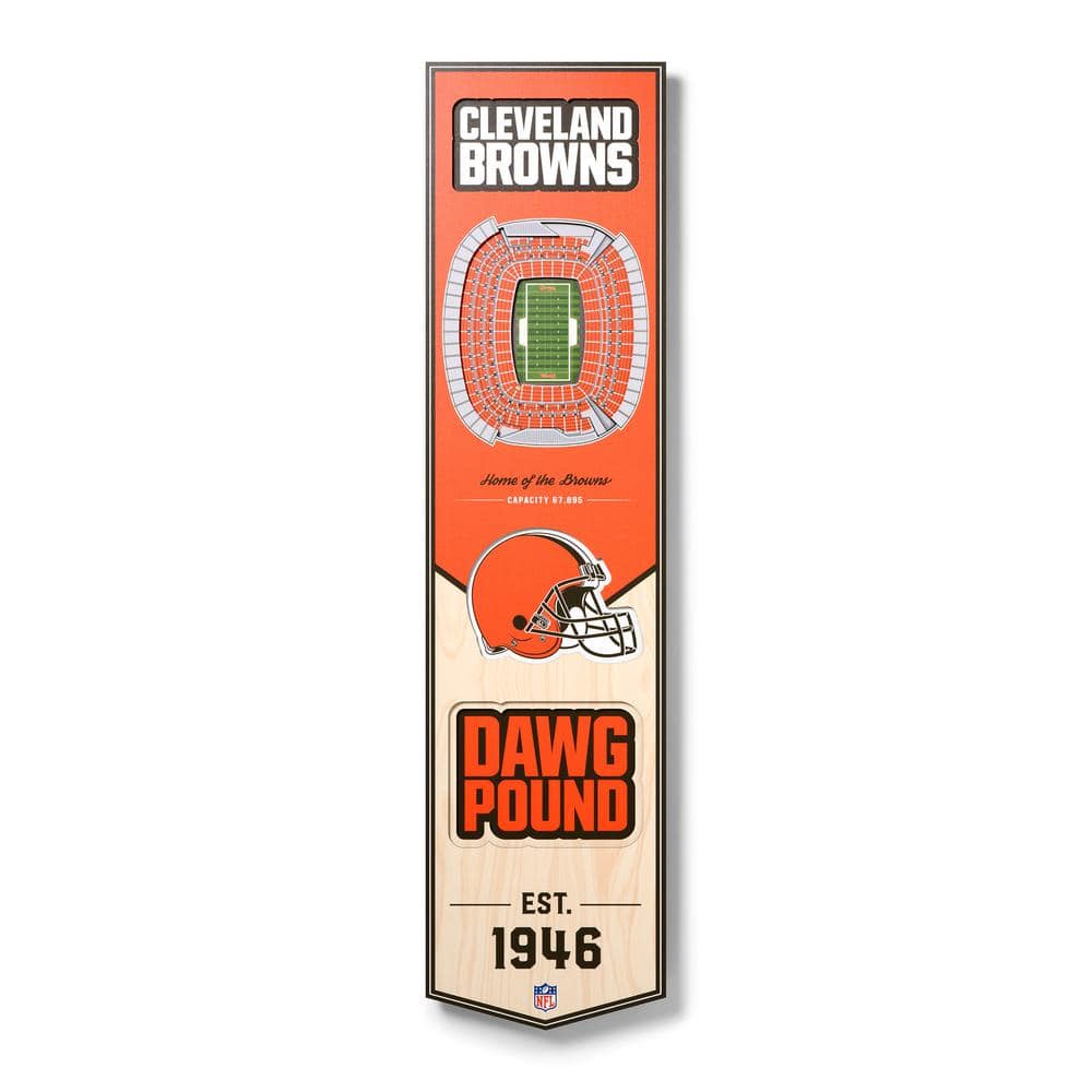 Cleveland Browns 8 x 32 Premium Heritage Banner