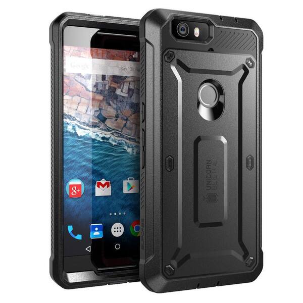 Unbranded SUPCASE Unicorn Beetle Pro Full-Body Case for Google Nexus 6, Black/Black