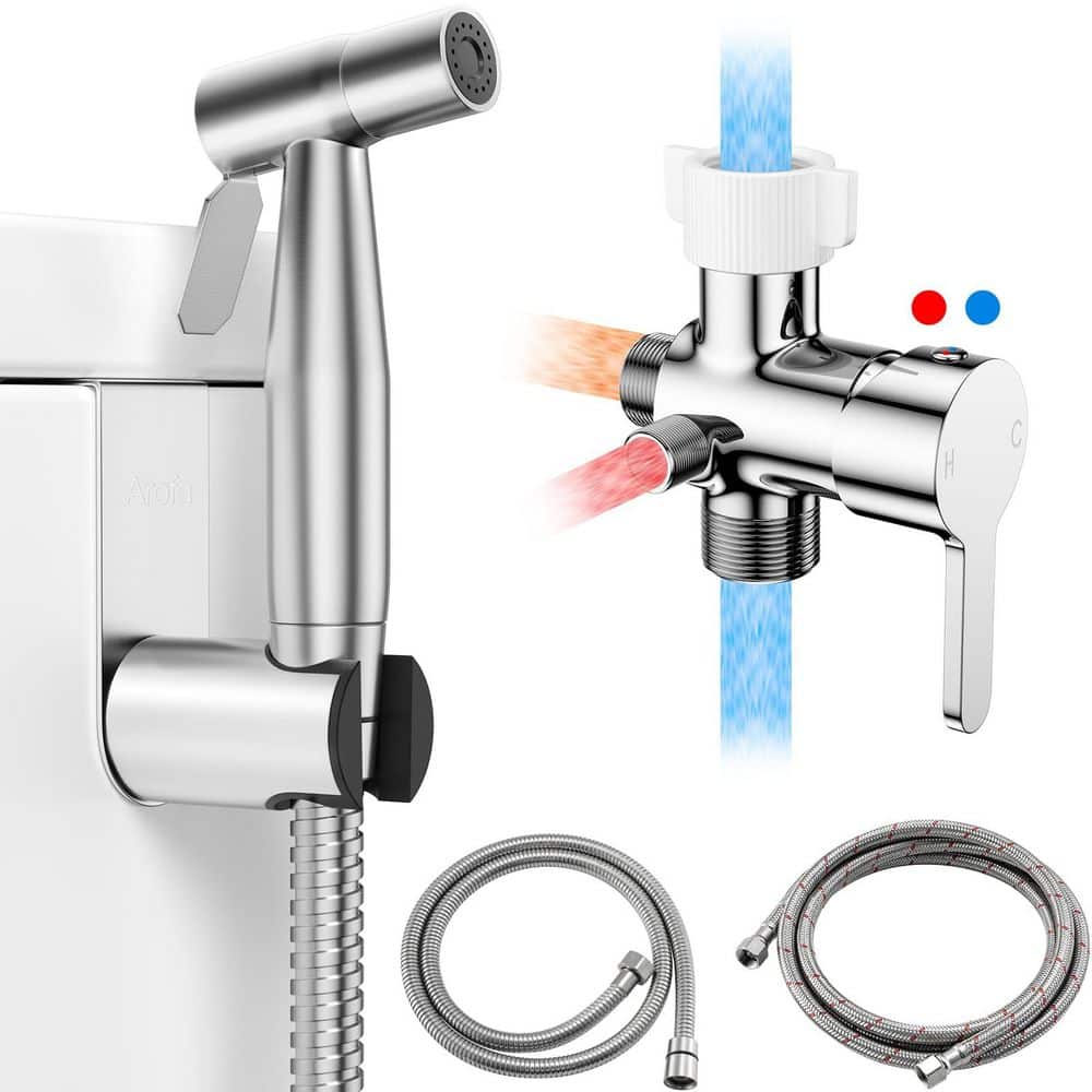 Hot and Cold Handheld Bidet Sprayer Bidet Attachment with Adjustable Pressure and Non-Electric Temperature Control price history on PriceWatchPro
