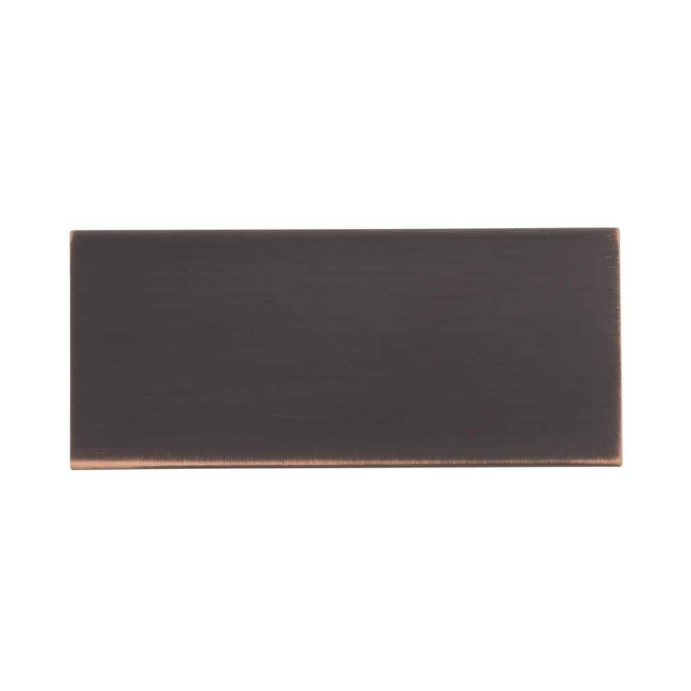 Oil-Rubbed Bronze Modern Finger Cabinet Pull with Mounting Hardware