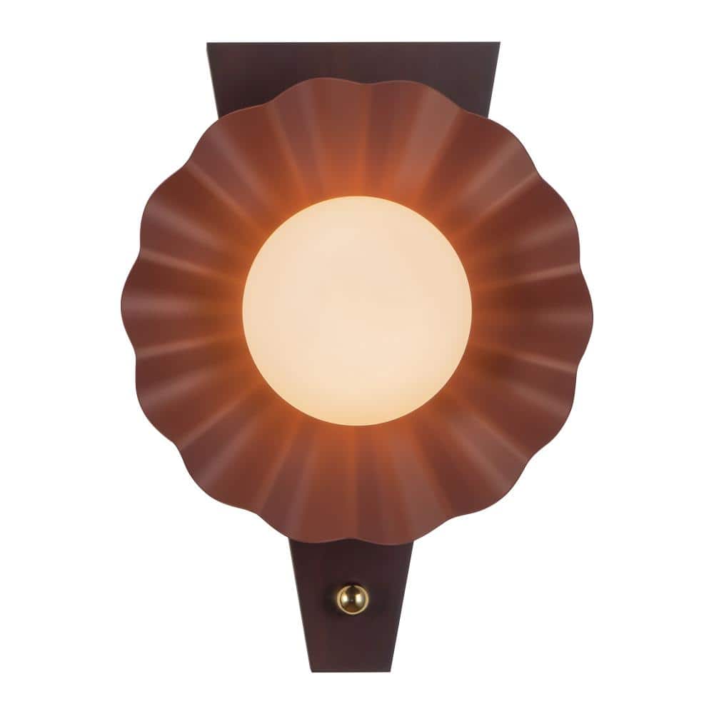 Furrow 12-in Burgundy Wall Sconce price history on PriceWatchPro