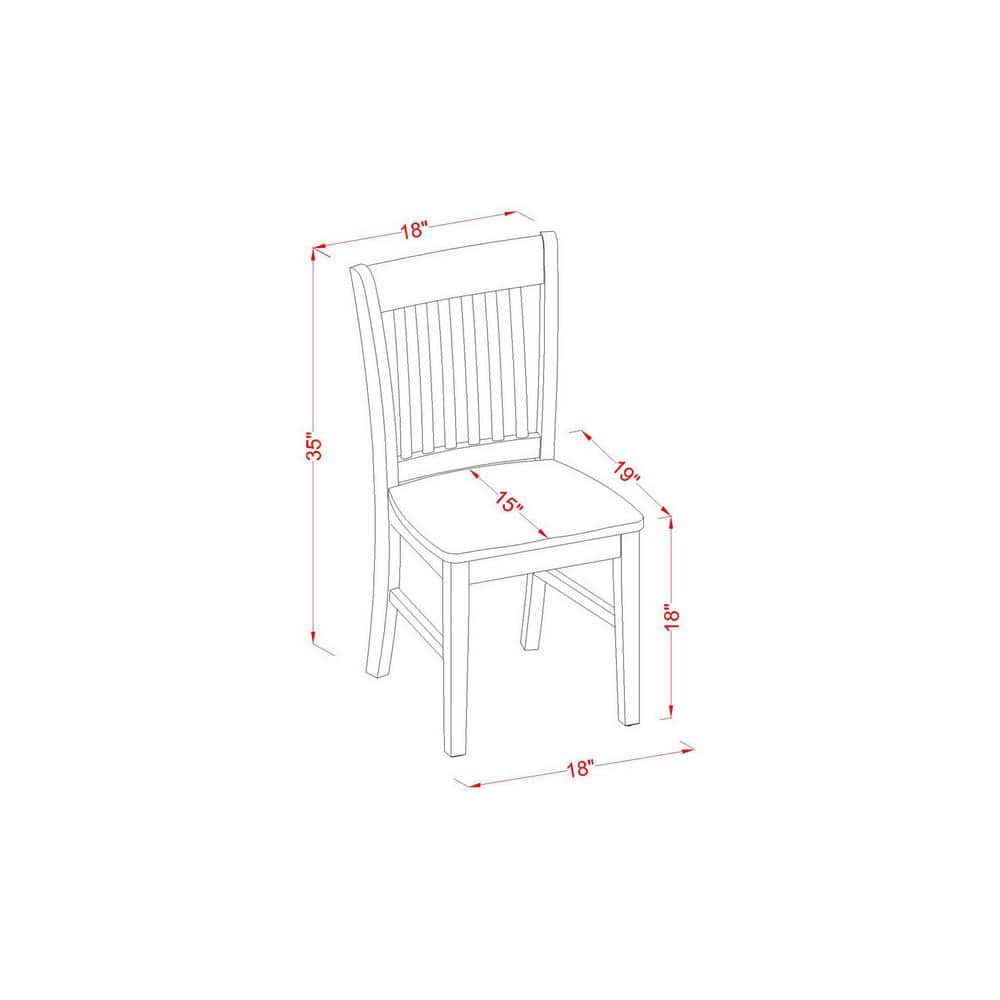 Linen White Round Dining Table Set with Slatted Chairs